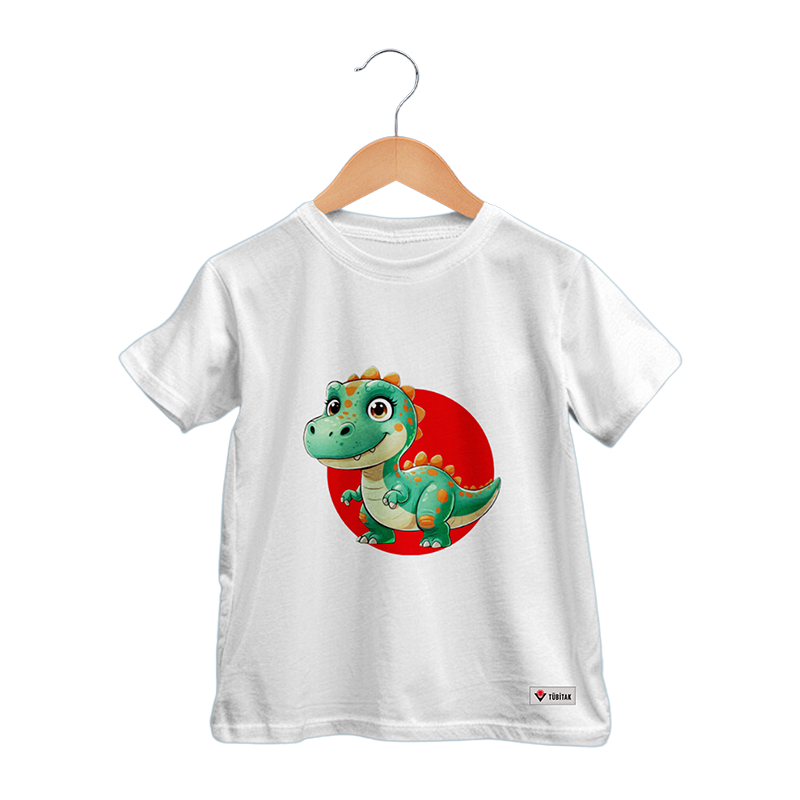 Sevimli Hayvanlar Serisi Dinozor Tişört Sevimli Hayvanlar Serisi Dinozor Tişört