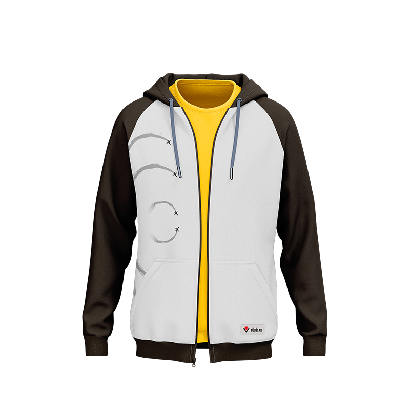 TÜBİTAK Logo Baskılı Fermuarlı Sweatshirt (Erkek) TÜBİTAK Logo Baskılı Fermuarlı Sweatshirt (Erkek)