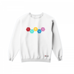 Element Baskılı Sweatshirt (Kadın)