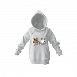 Simit ve Peynir Kapüşonlu Sweatshirt