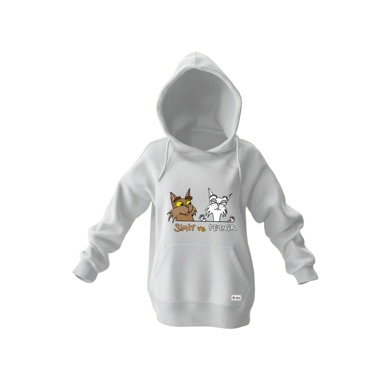 Simit ve Peynir Kapüşonlu Sweatshirt