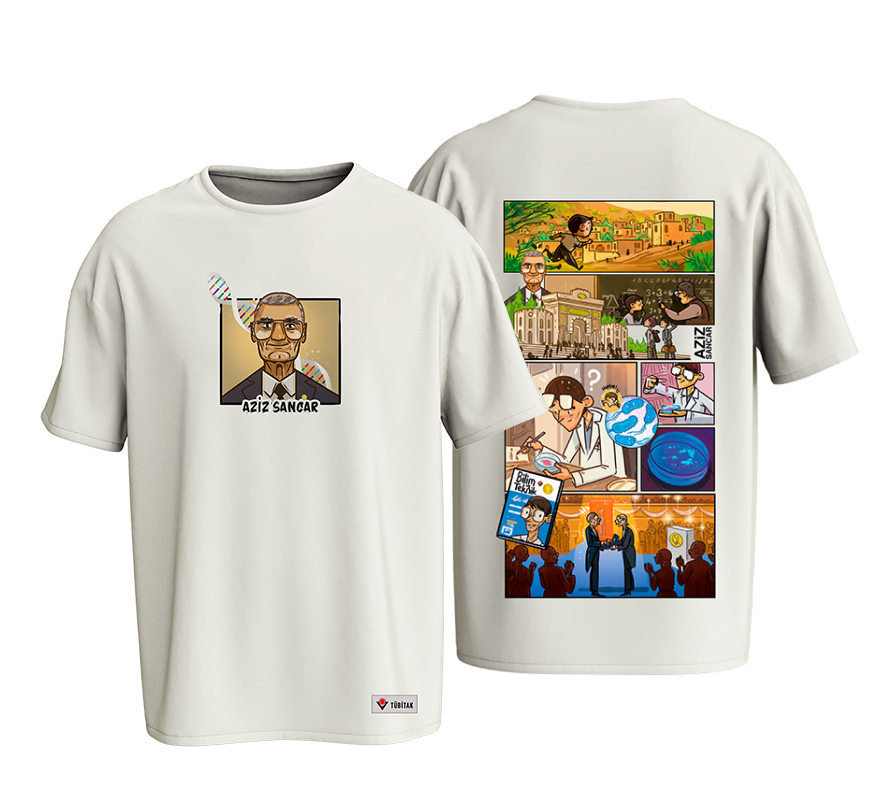 Çizgi Bilim Serisi- Aziz SANCAR Tişörtü